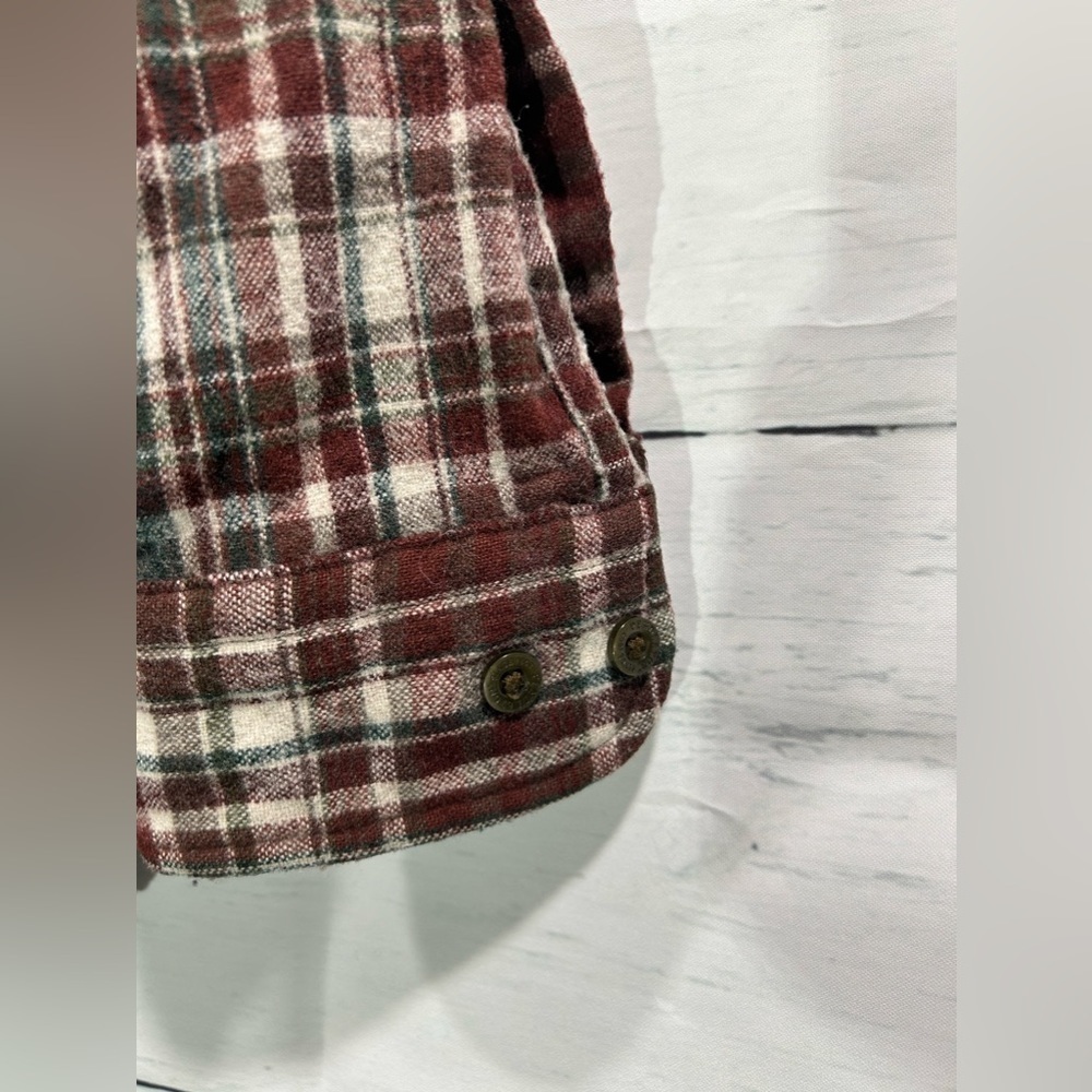 Pendleton Lodge Wool Mens Plaid Button Down Flannel Long Sleeve Shirt Size Small - Picture 5 of 7